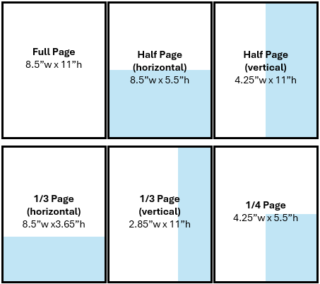 Newsletter Advertising Size Guide